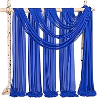 Vista 293 de Tela para envolver arco de boda, 4 paneles de 28 x 20 pies, cortinas de arco de boda rosa para ceremonia, cortinas de tela de gasa para cenador