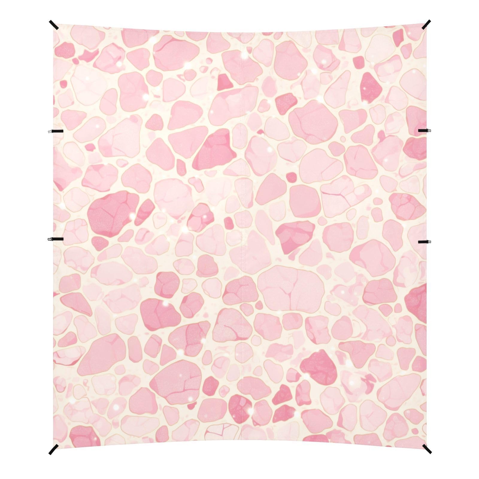 Rose Gold Leopard Print on A Pastel Background Animal Skin Texture Stable Beach Tent UPF50 Water-Resistant Portable Sun Shelter with Sturdy Poles, Sandbags and Shovel for Camping, Picnics,