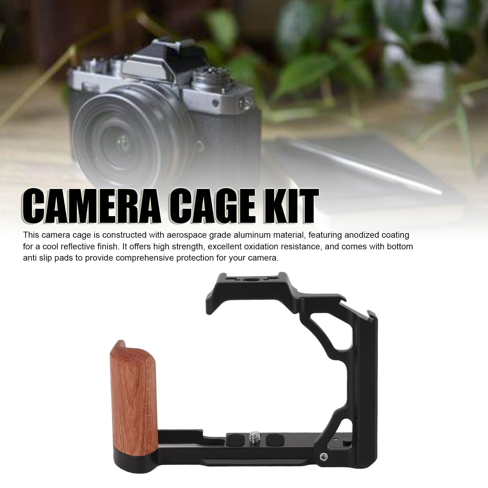 Amazon.co.jp: Nikon ZFC用カメラケージ、木製ハンドグリップ付き