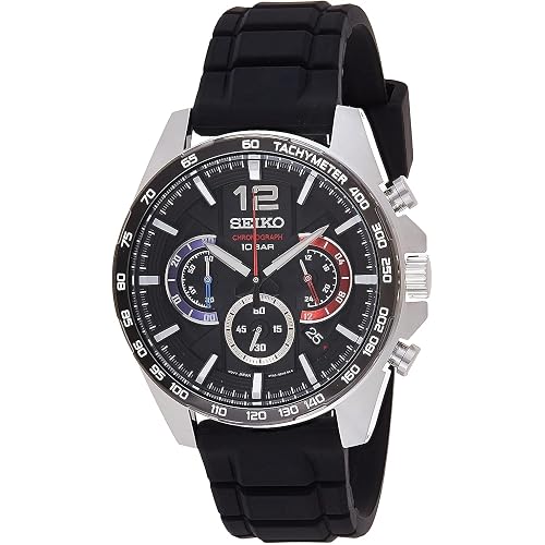 SEIKO SSB347 Watch for Men - Essentials - Quartz Chronograph, Tachymeter