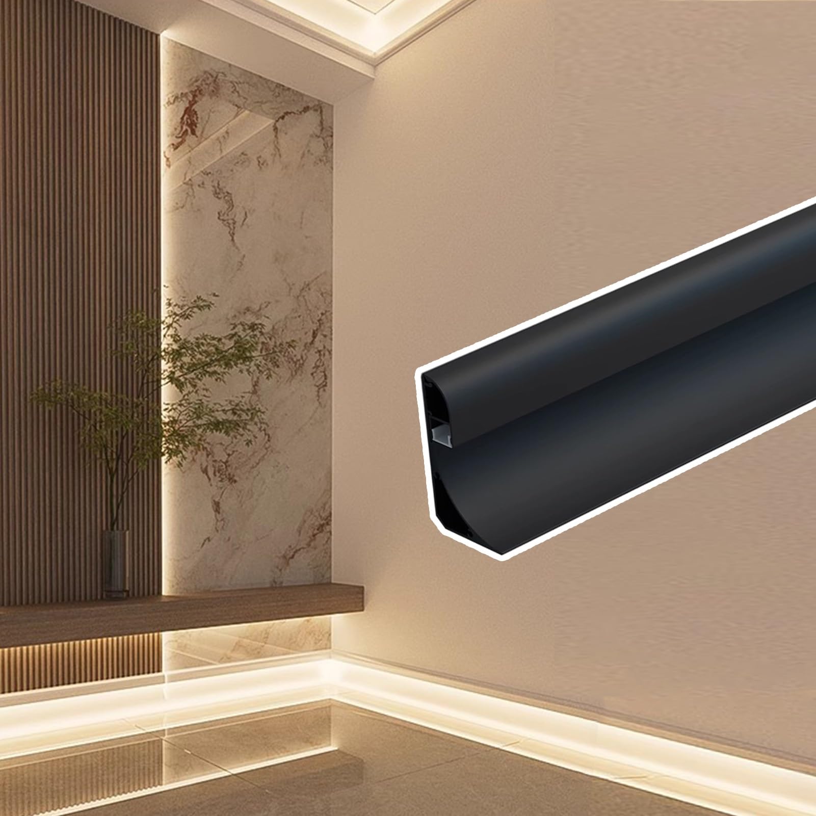 Profilé LED encastrable pour remplacer le plâtre et réussir vos corniches