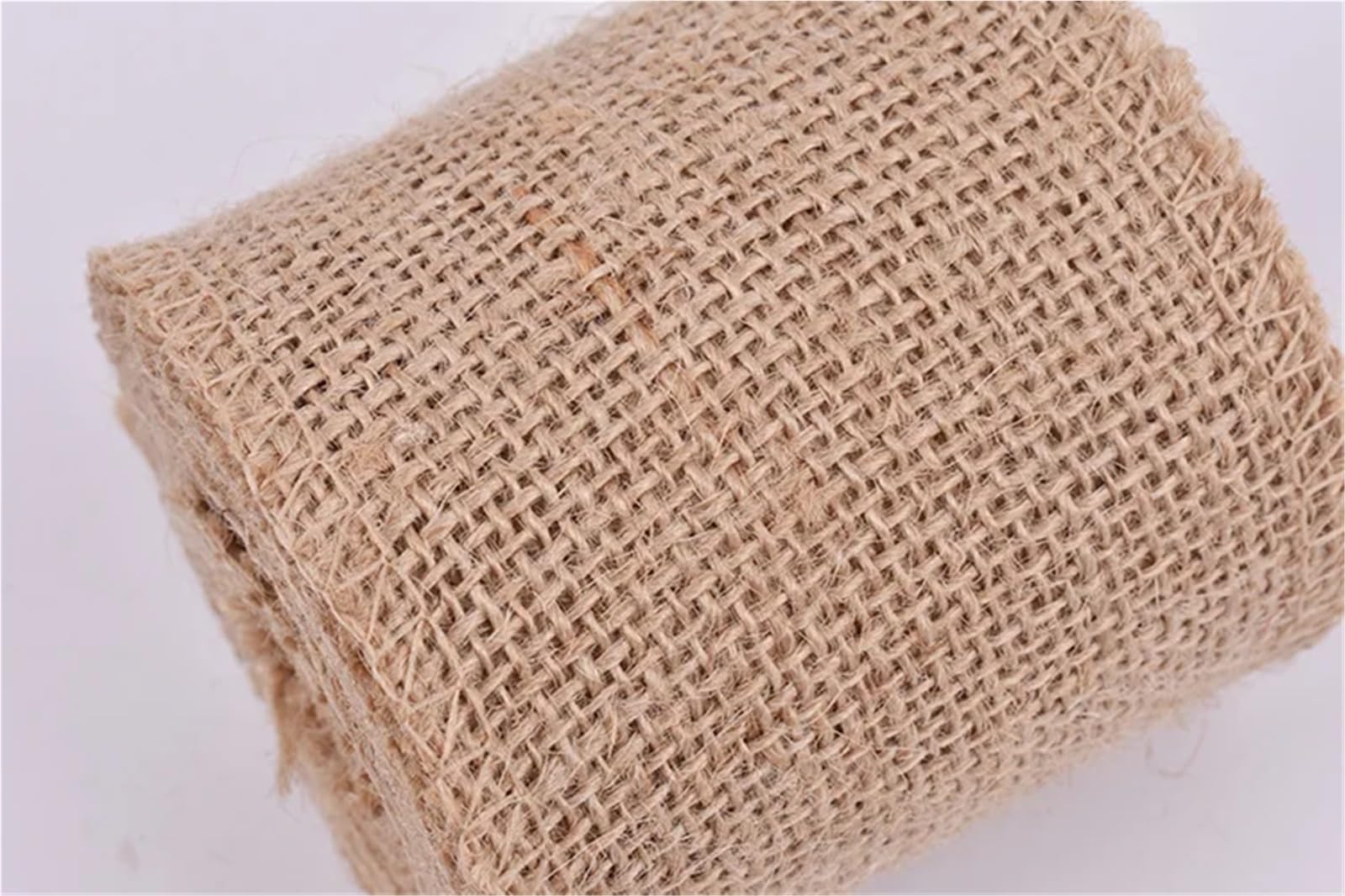 Natur Juteband Sackleinen 25 cm natürliche Jute-Sackleinen-Bandrollen