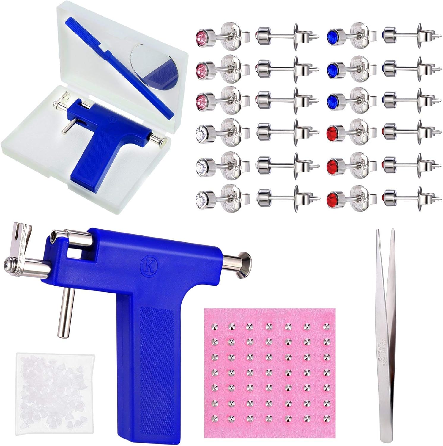 SOSPIRO Ear Piercing Gun Set Stainless Steel Body Piercing Tool Safety