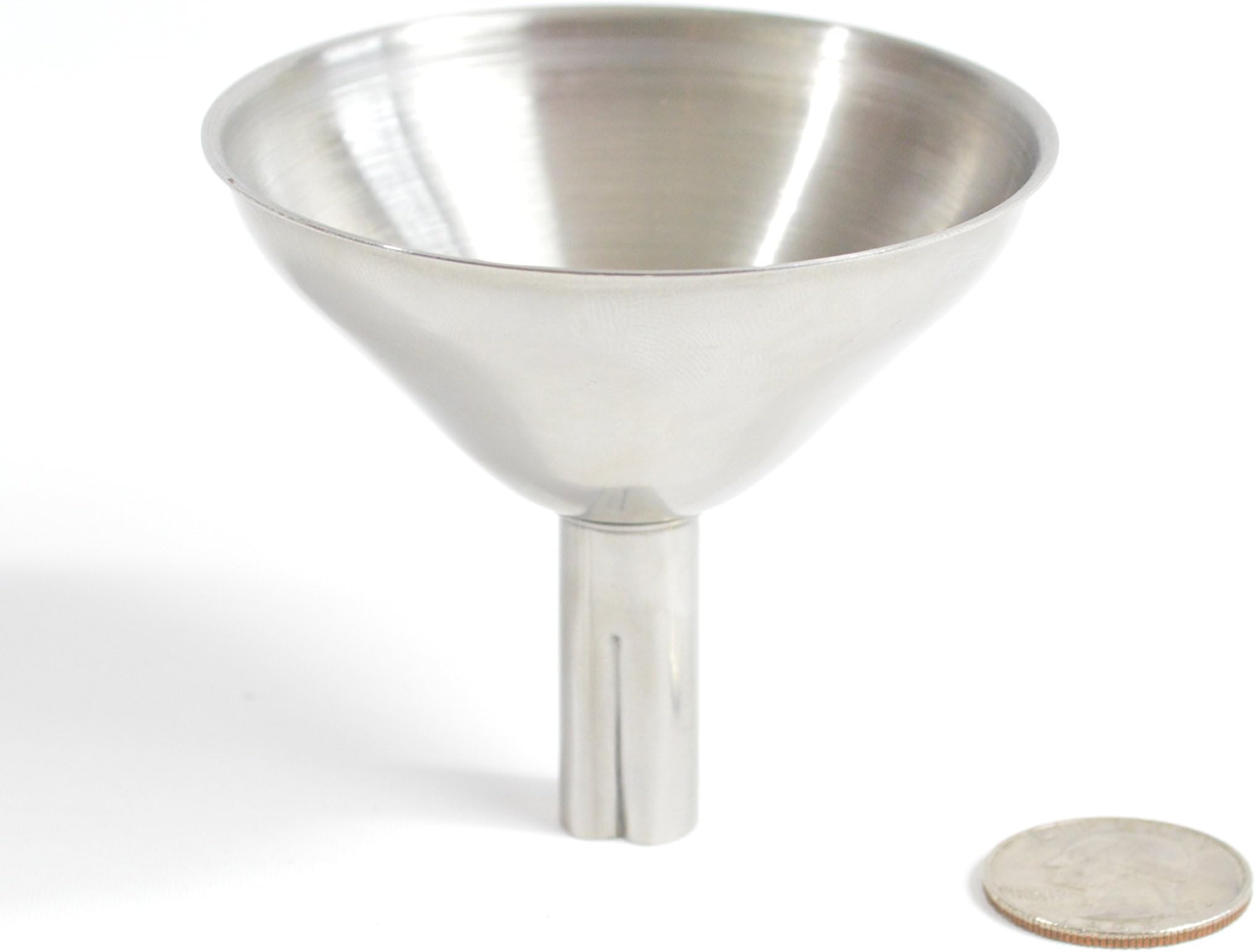 3" Stainless Steel Kitchen Bottling Canning, Brewing, Spice and Flask Funnel