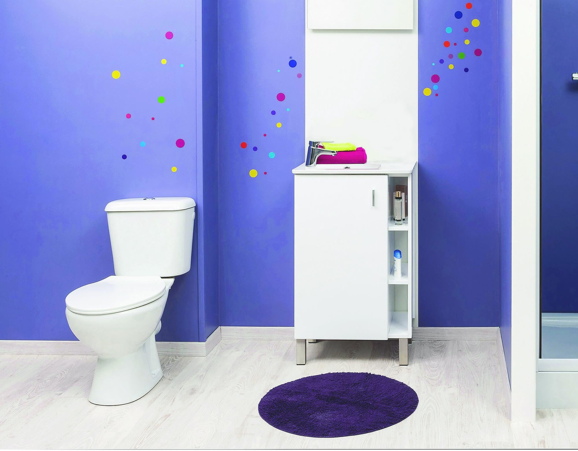 ONDÉE - Pack WC ECO con brida SV H71-4xl36x65-8cm - Vaso H38-8cm - Coperchio in ABS - Meccanismo di scarico 3/6L - Galleggiante con raccordo plastico - Alimentazione laterale reversibile