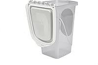 Vista 4 de Van Ness Recipiente hermético para mascotas y almacenamiento de alimentos para gatos, capacidad de 2 libras