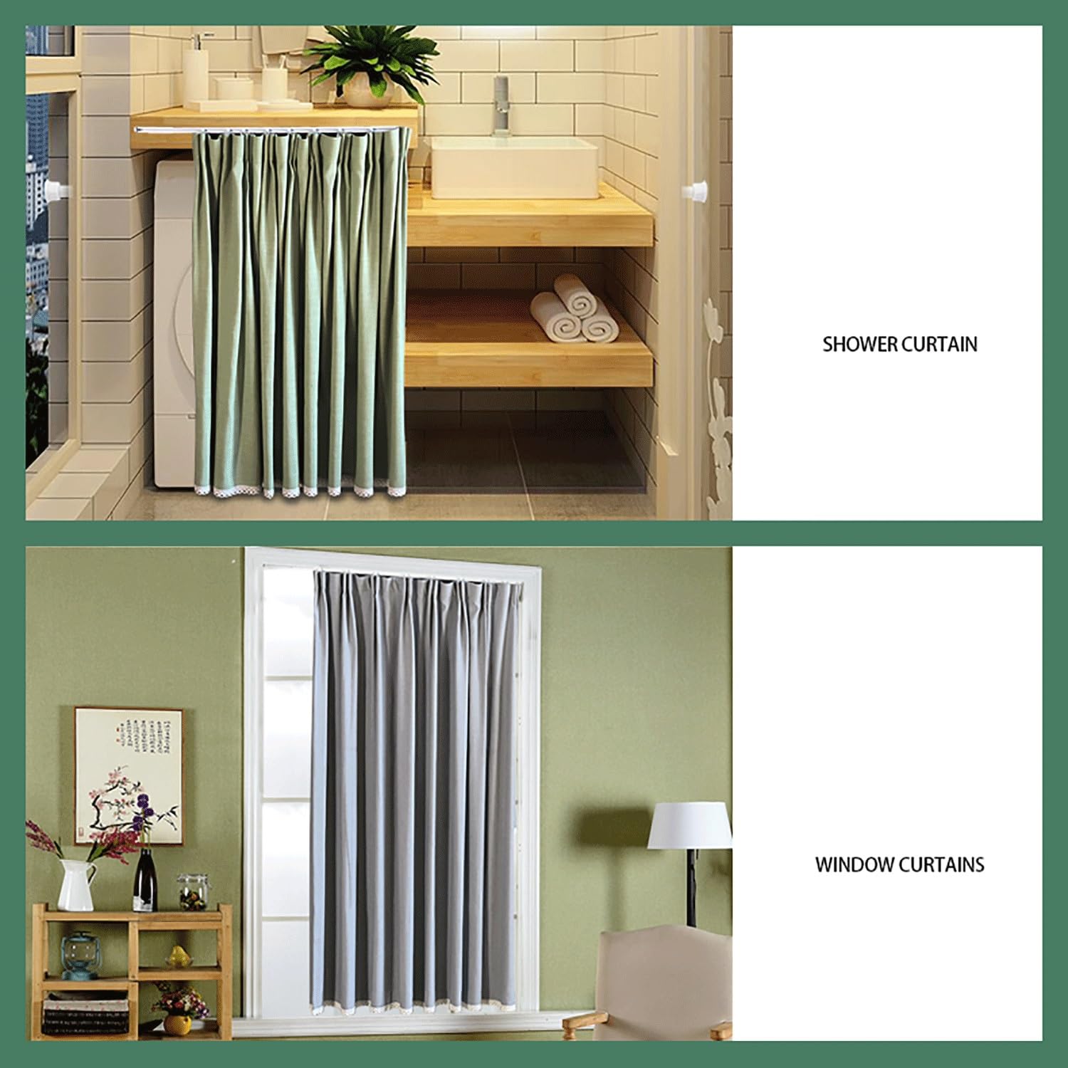 Supports de tringle à rideaux auto-adhésifs sans perçage au plafond ou au mur pour une installation facile, supports de tringle à rideaux et design élégant de 11,4 cm