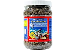 SAN FRANCISCO BAY Brand Freeze Dried Bloodworms - 1.75oz Canister
