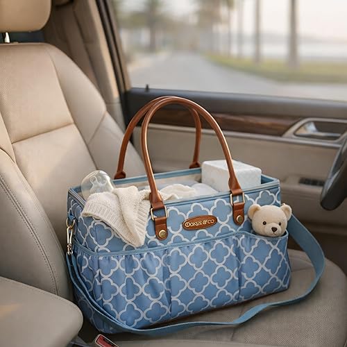 Miniatura 3 de DOKUS & CO Luxe - Bolso para pañales extragrande plegable para el hogar, viajes y coche, bolsa de pañales lista para el hospital, ideal para regalos