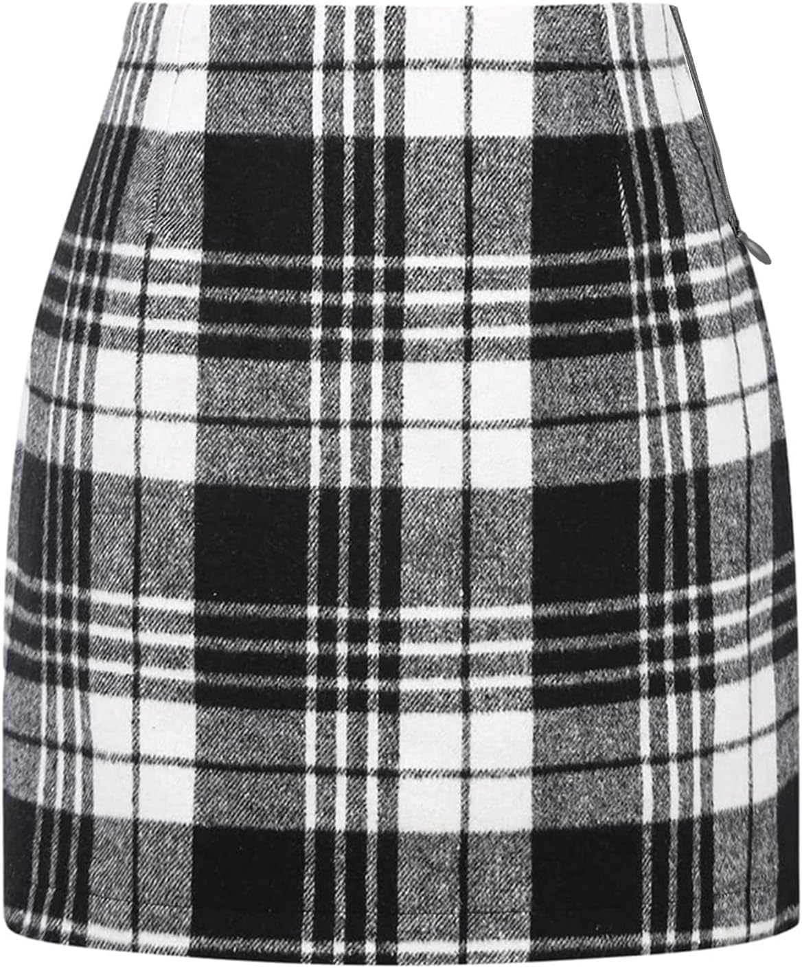 Womens Plaid Skirt 2025 Fall Dress Winter High Waisted Mini Wool Bodycon Pencil A line Dresses Outifts