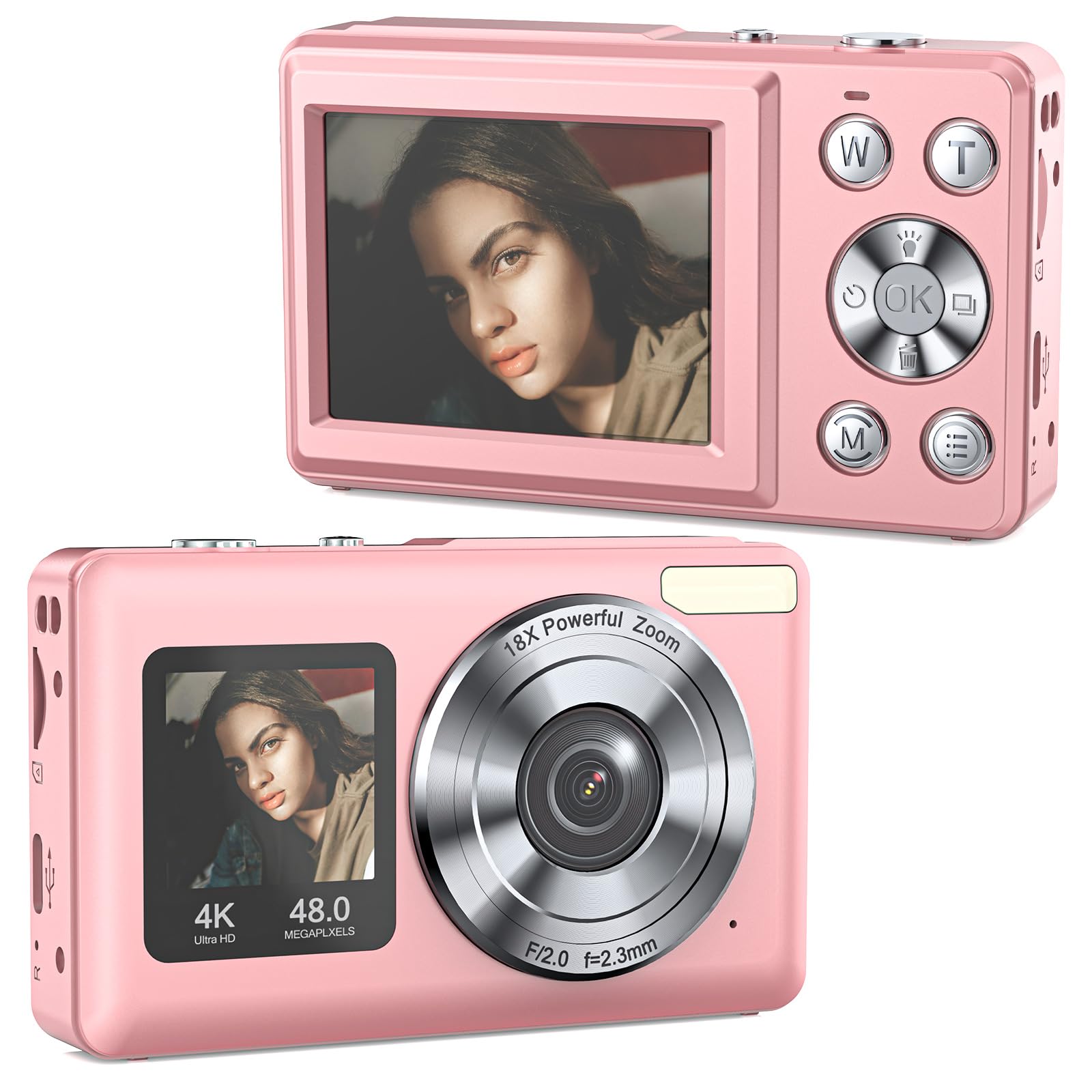 Amazon.com : Digital Camera | with Dual Screen for Selfies | 48MP