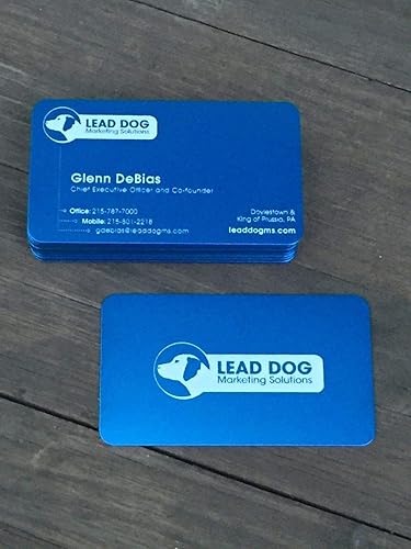 Miniatura 2 de Paquete de 50 tarjetas de visita de aluminio grueso, placa de metal en blanco 0.020 in, material de grabado láser, sublimación, CNC, placa base