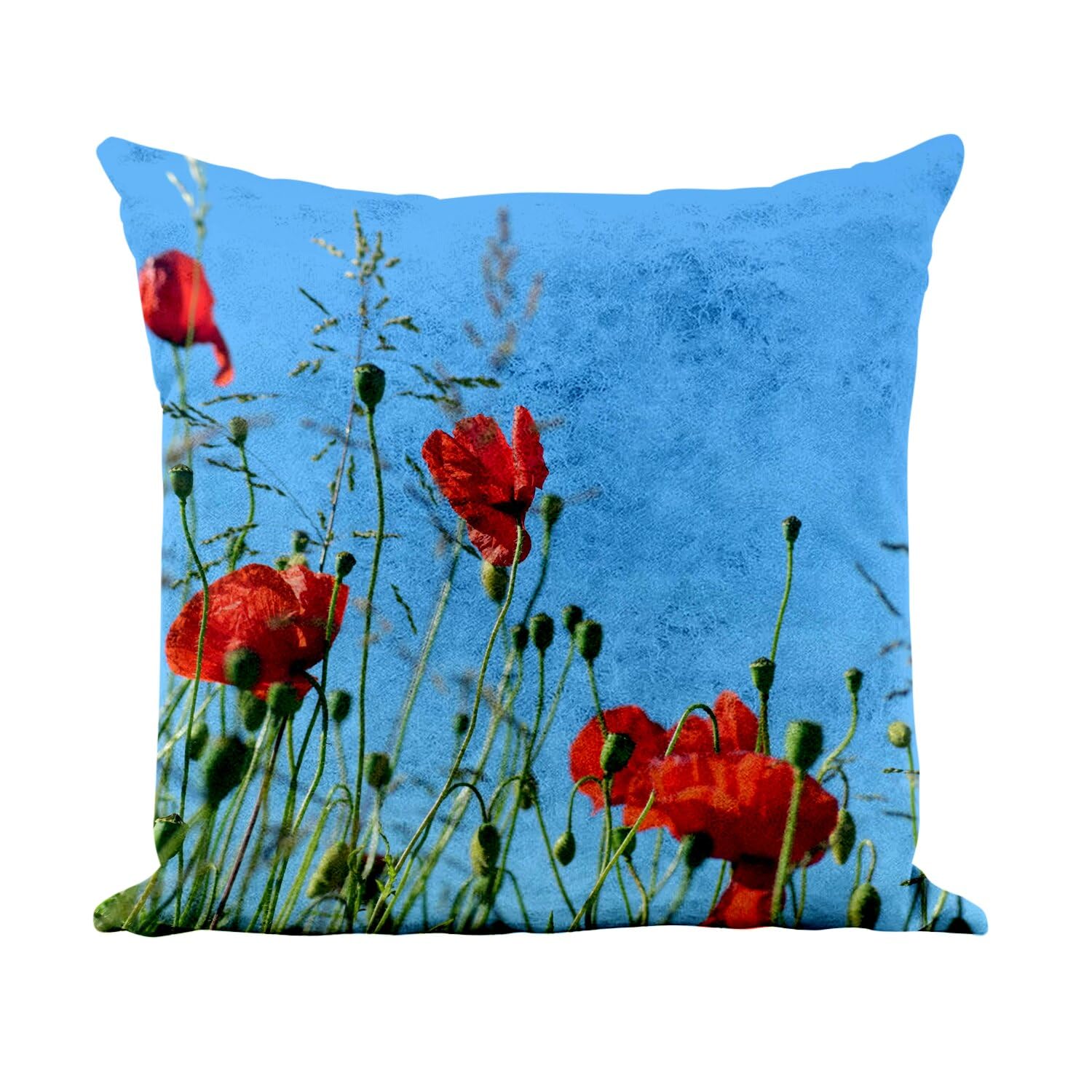 Coussin paysage champêtre en similicuir pour décorer un canapé moderne
