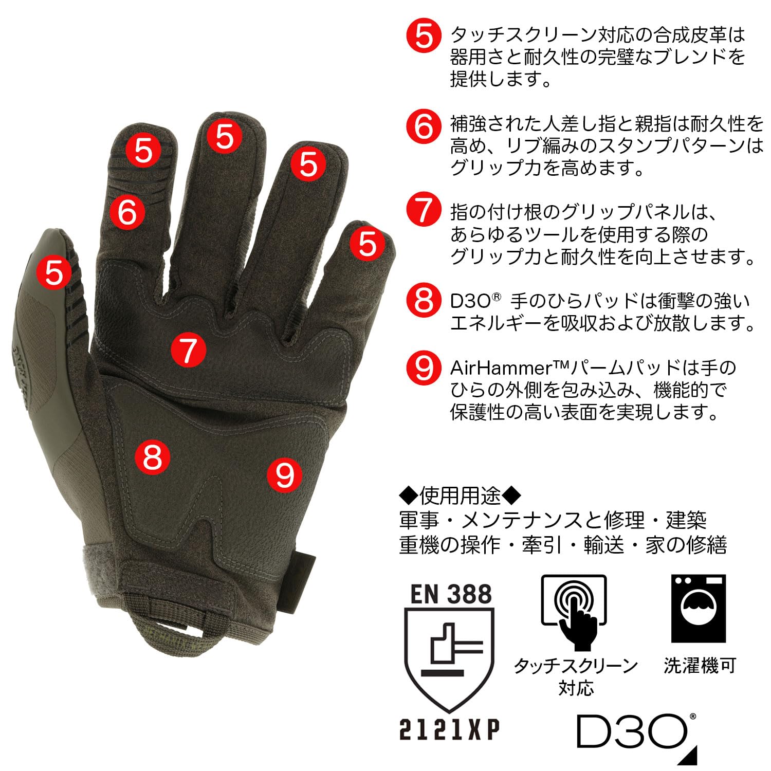 Amazon | メカニクスウェア(Mechanix Wear) タクティカルグローブ