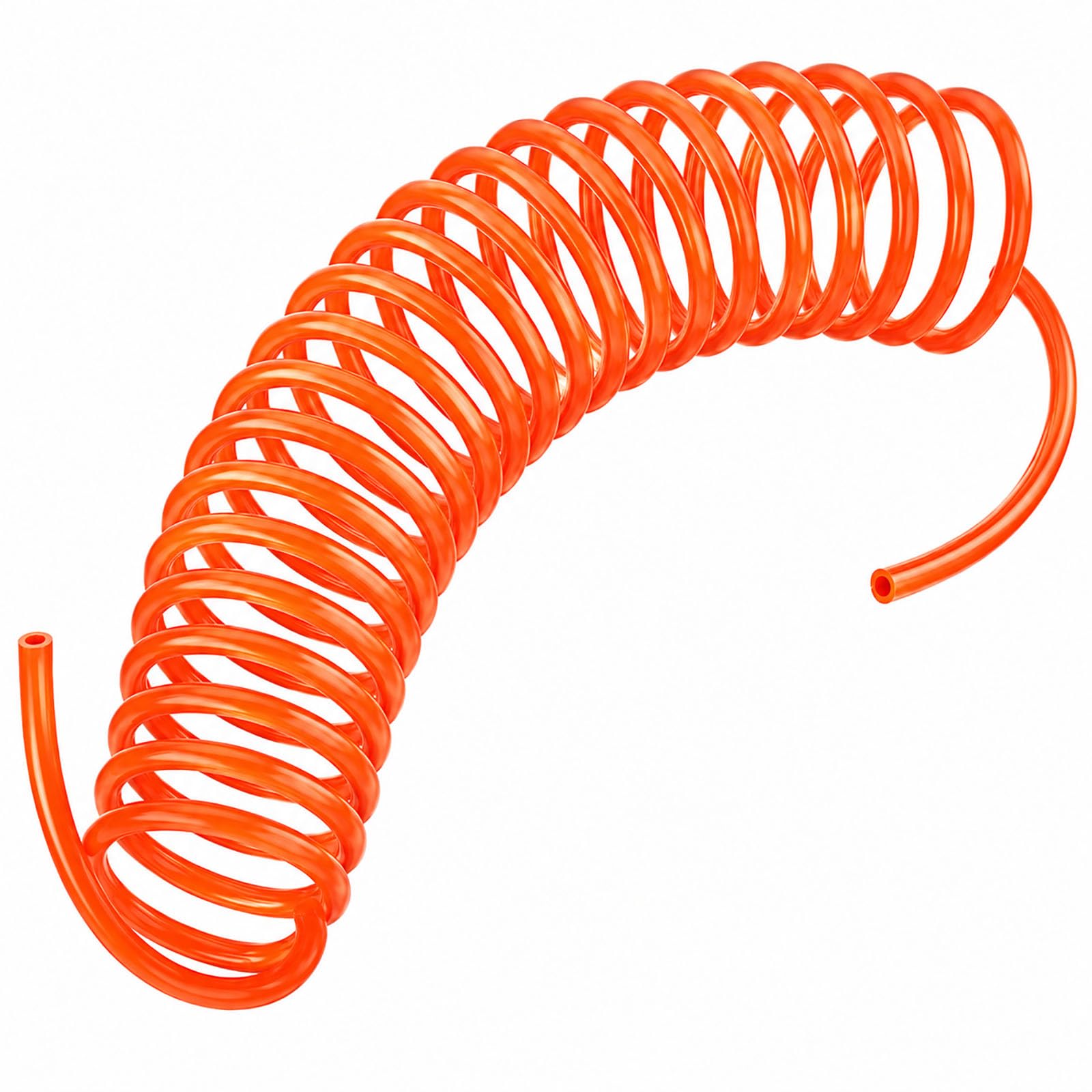 COYOUCO Tuyau pneumatique 3-15 mètres Orange-Rouge PU enroulé, Tuyau d'air 12 mm OD 8 mm ID,15m