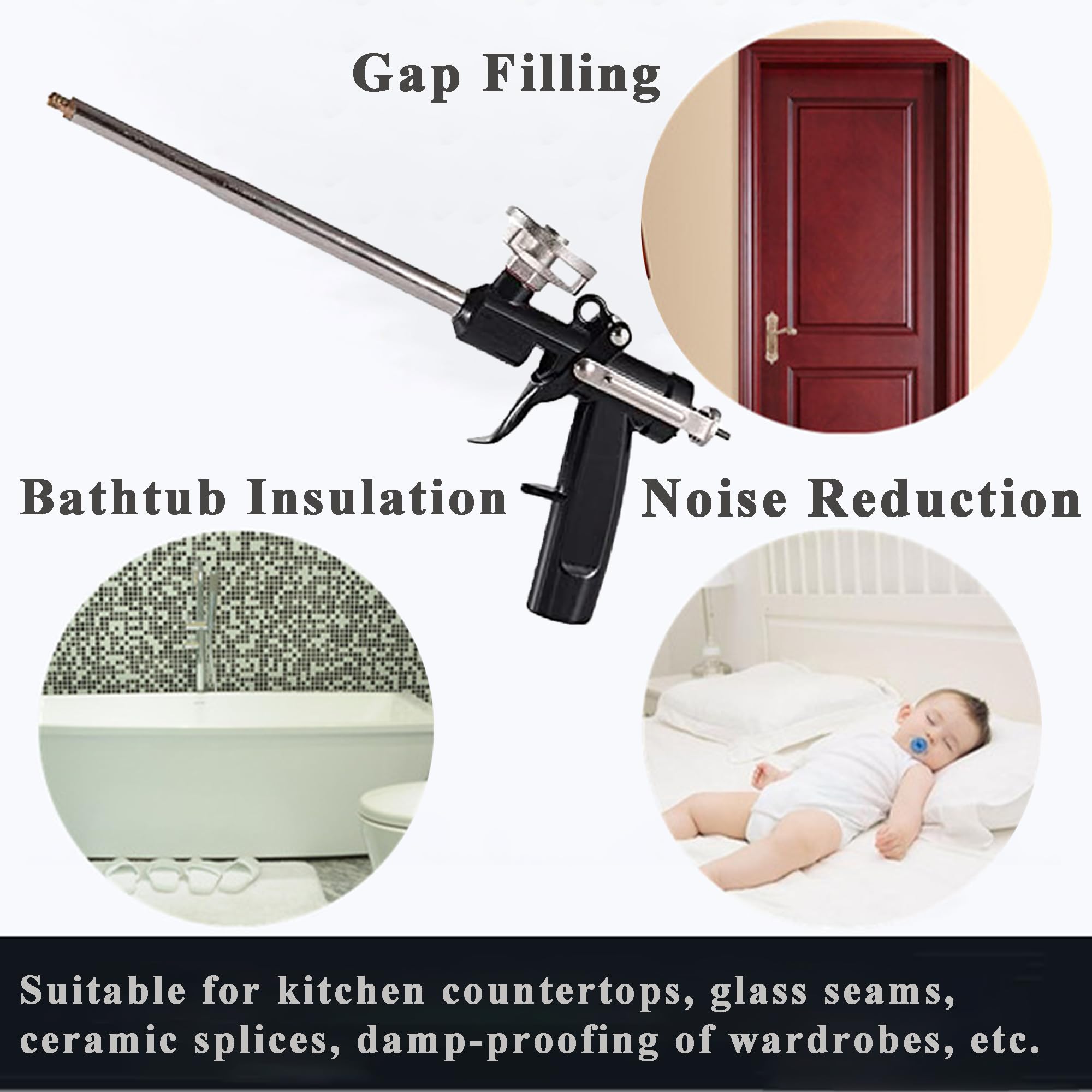 Professionelle Bauschaumpistole Aus Metall - Präzise Dosierung Für Heimwerker