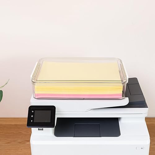 Miniatura 5 de Citylife - 2 contenedores de almacenamiento de plástico con tapas y pestillos, estuche portátil para proyectos para cajones, caja de archivos