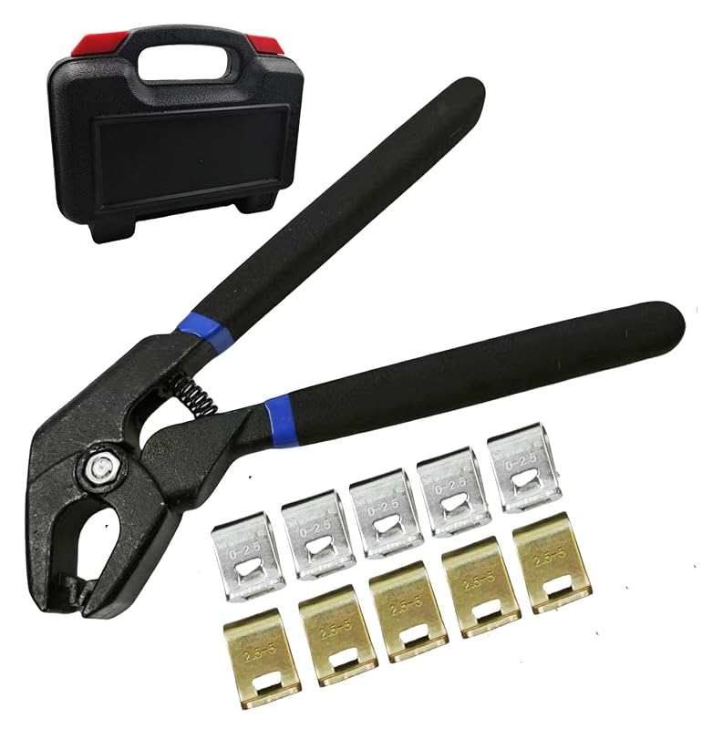 Kit de Alicates com Grampos para Reparo de Amassados em Carroceria WINTOWIN, 10 Grampos de Aço, Modelo 263