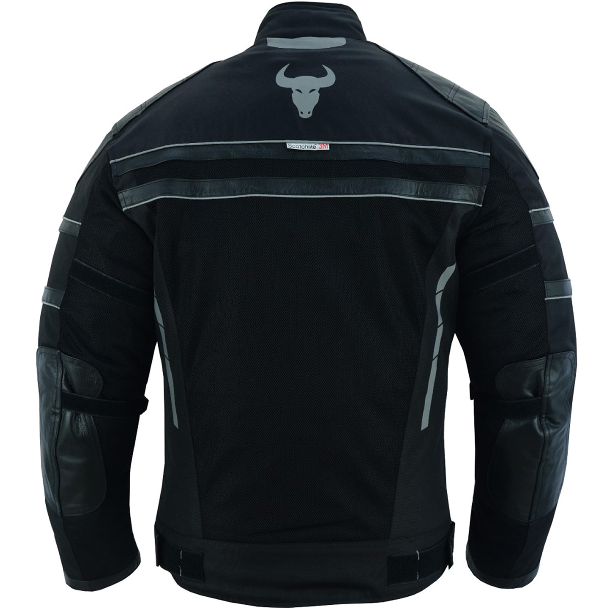 BULLDT 2-teiler Motorradkombi Herren sommer mit abnehmbar CE-Protektoren & Thermofutter - leicht Jacke ATV Quad Scooter mit Tech-Mesh-Netz 360° Sicherheit-Reflektoren & Zipper-Taschen