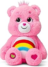 Osito de Peluche Cheer Bear de Care Bears 14" - Tamaño Mediano - Peluche Rosa para Edades 4+ – Perfecto Animal de Peluche para Fiestas Navideñas, Regalo de Cumpleaños, Super Suave y Acurrucable – Adecuado para Chicas y Chicos, Empleados, Coleccionistas