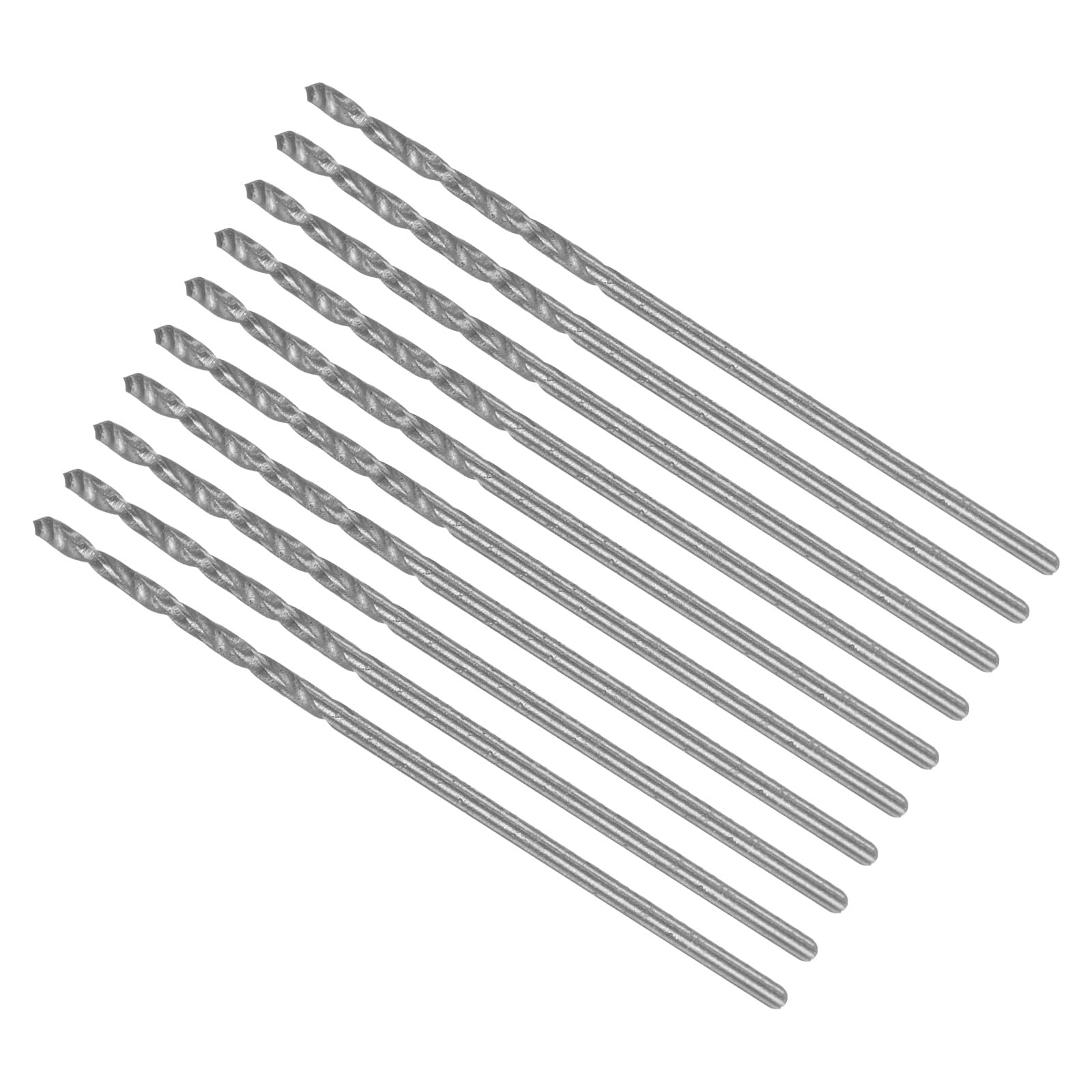CoCud Micro Drill Bits, 0.95mm Drill Diameter 32mm Total Length, 6542 High Speed Steel Fully Ground Twist Drill Bit - (Applications: for Copper Metal Wood), 10-Pieces โ image 1