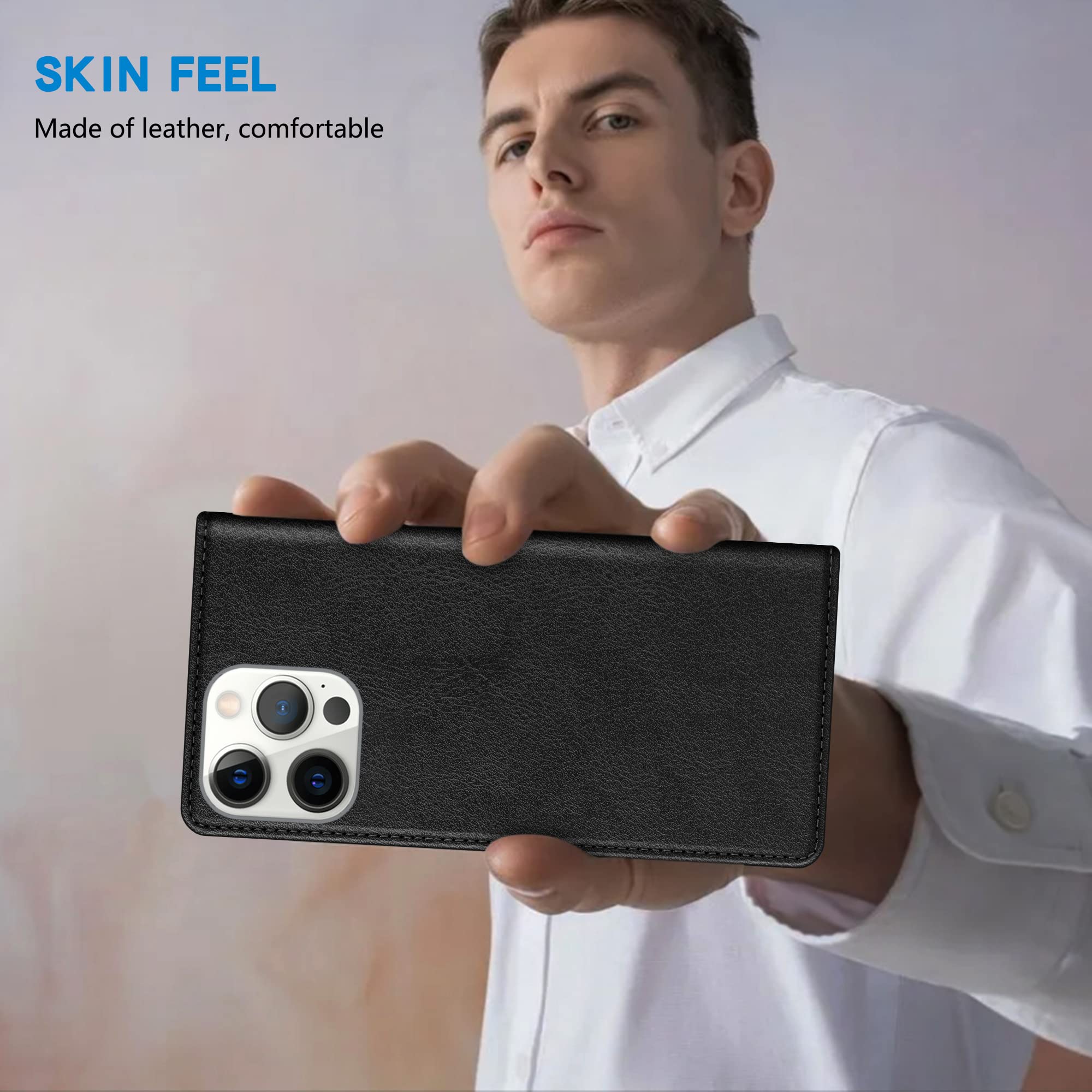 Amazon.com: ZZXX for iPhone 14 Pro Max Wallet Case with [RFID