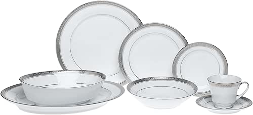 Noritake Crestwood Platinum - 50 piece set, service for eight