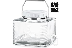 Juna's Jar: Extraordinary 1 Gallon Glass Mason Jar for Storage and Fermentation