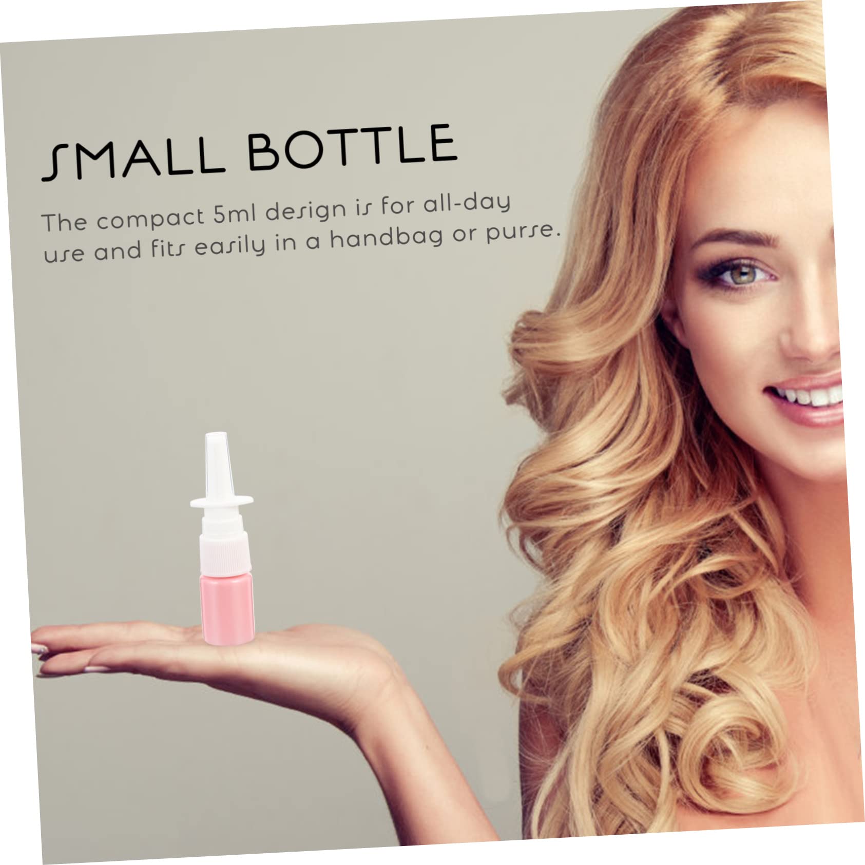 5ml Leere PET Sprühflasche 18mm für Nasenspray, mit 50 Stück