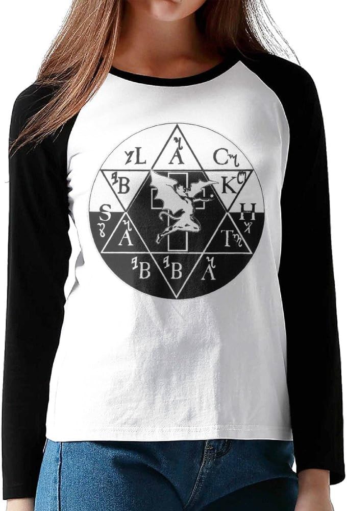 Black Sabbath The Polka Tulk Blues Band WOMEN Long Sleeve Raglan Tee Shirt Baseball TEE Print