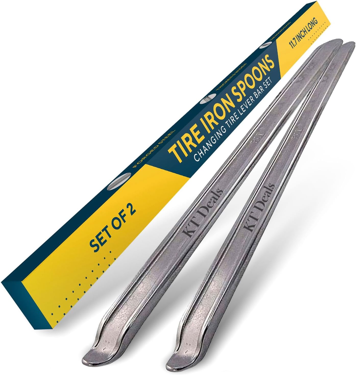 KT Deals Tire Iron Spoons Changing Tire Lever Bar Set Tire Repair Tool