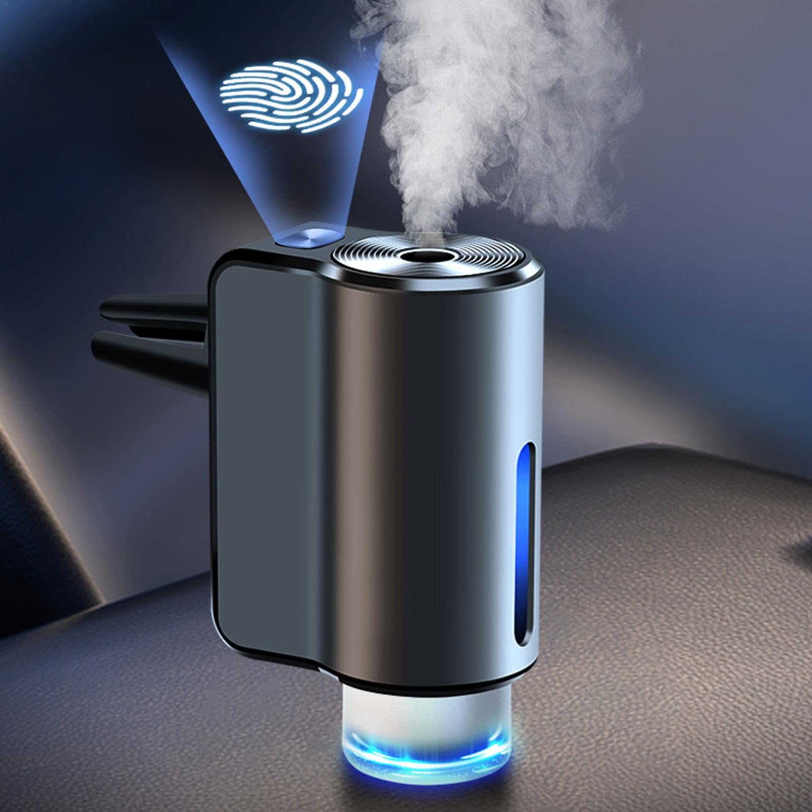 Diffusore di olio intelligente con clip, deodorante per ambienti auto, design a tre modalità