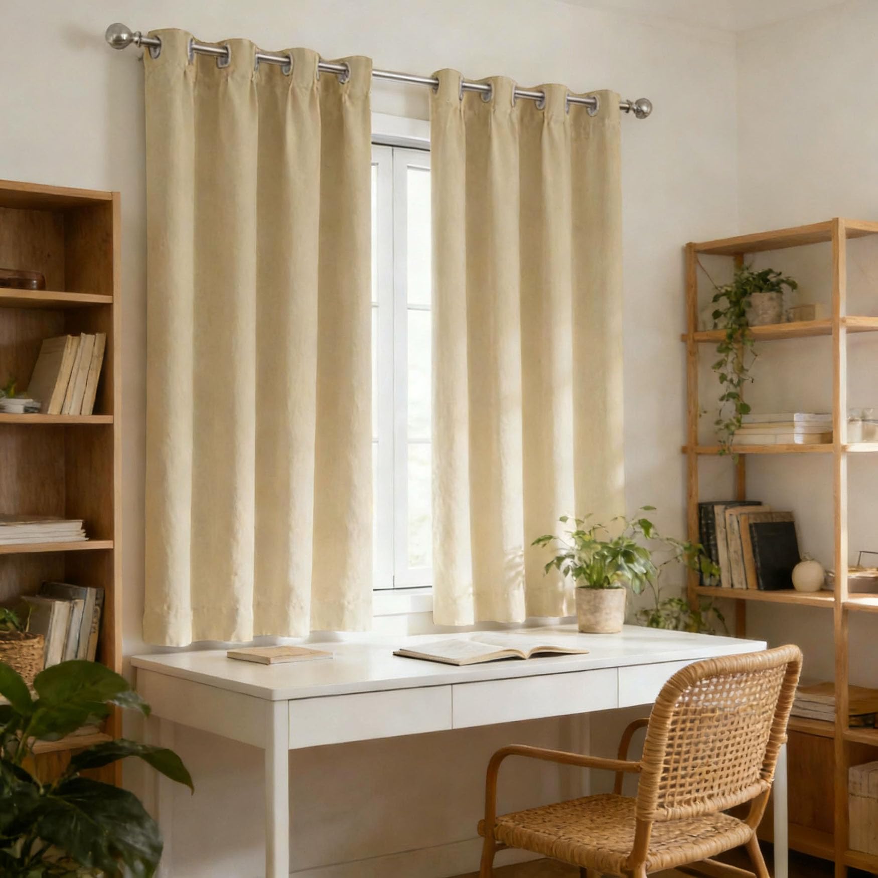 Rideau isolant anti froid et bloquer lumiere opaque 200 x 230 cm