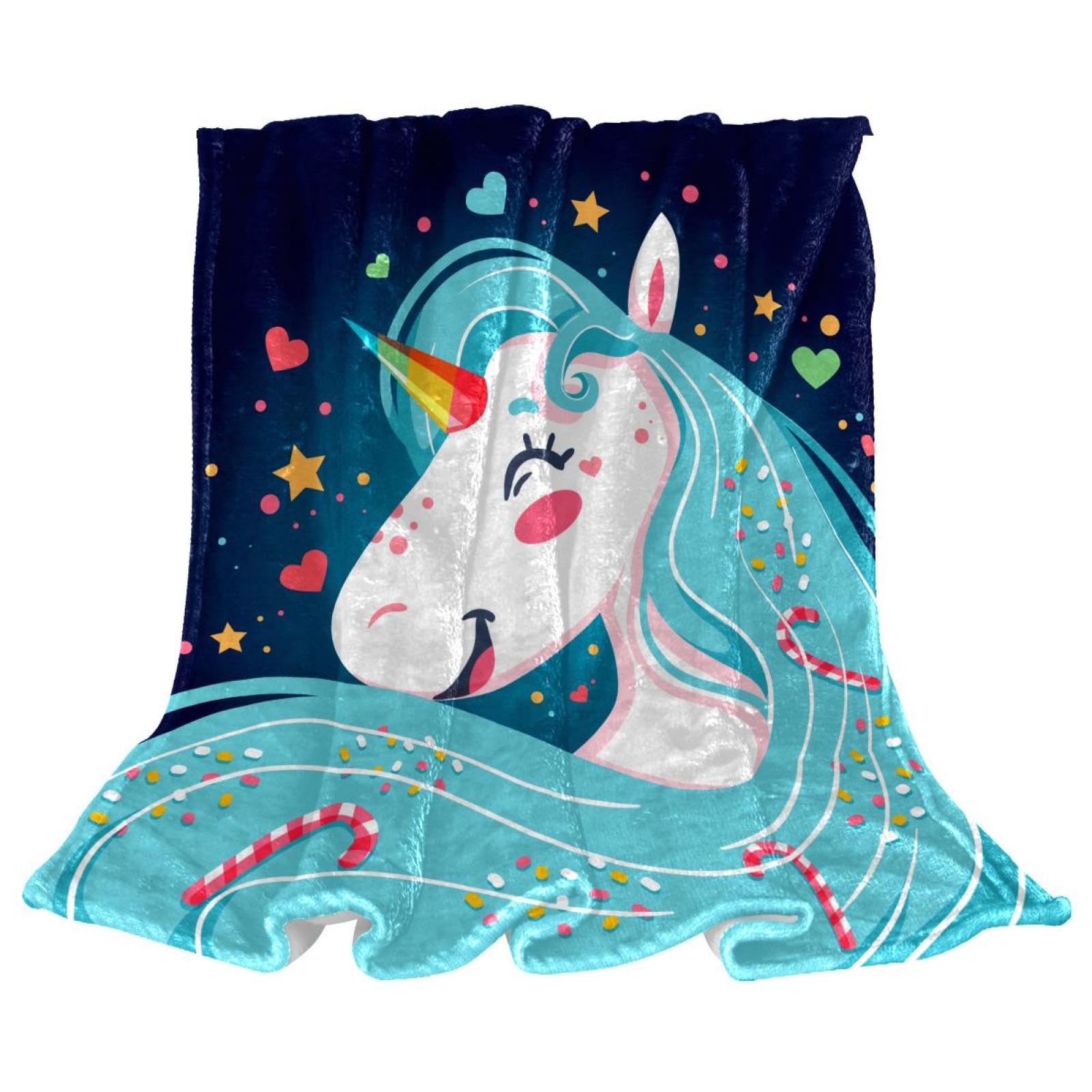 Couverture licorne magique polaire, le cadeau idéal pour réchauffer les enfants et petits-enfants