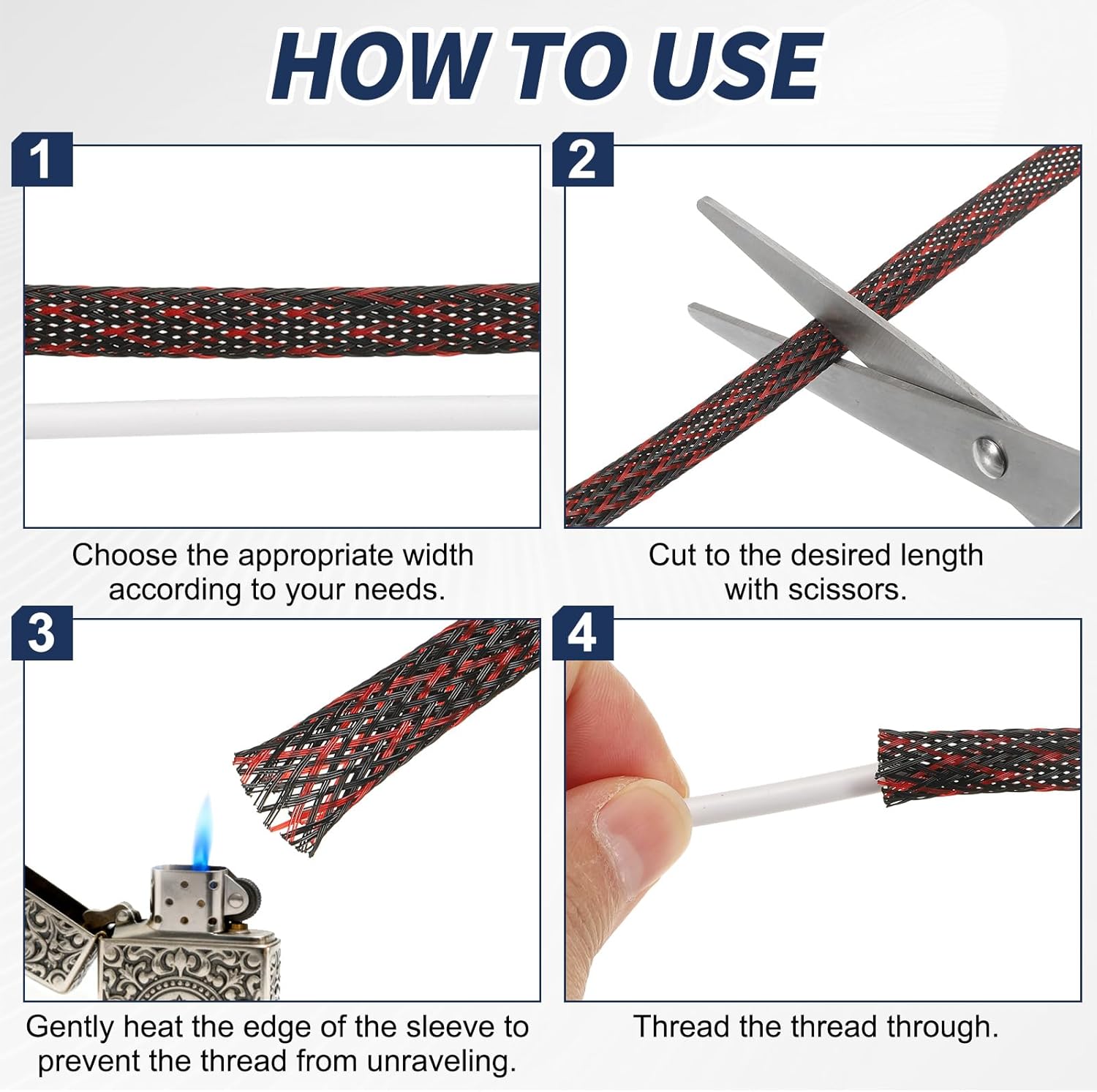 uxcell 299ft - 1 Inch Expandable Braided Cable Sleeving, PET Cable Management Wire Sleeve Cord Protector, Wire Wrap Loom Tube for TV Computer Office Home Devices, Maroon