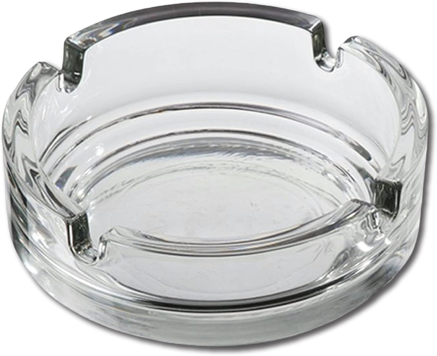 Ashtray Glass Ashtray for Cigarettes Cigars Smoking Indoor Outdoor Stackable Ash Trays Round