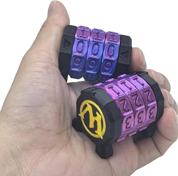 2 Pack Life Counter - HP Tracker with Tracking Card Slot MTG Tabletop RPG Dungeons and Dragons2 Pack Black Purple