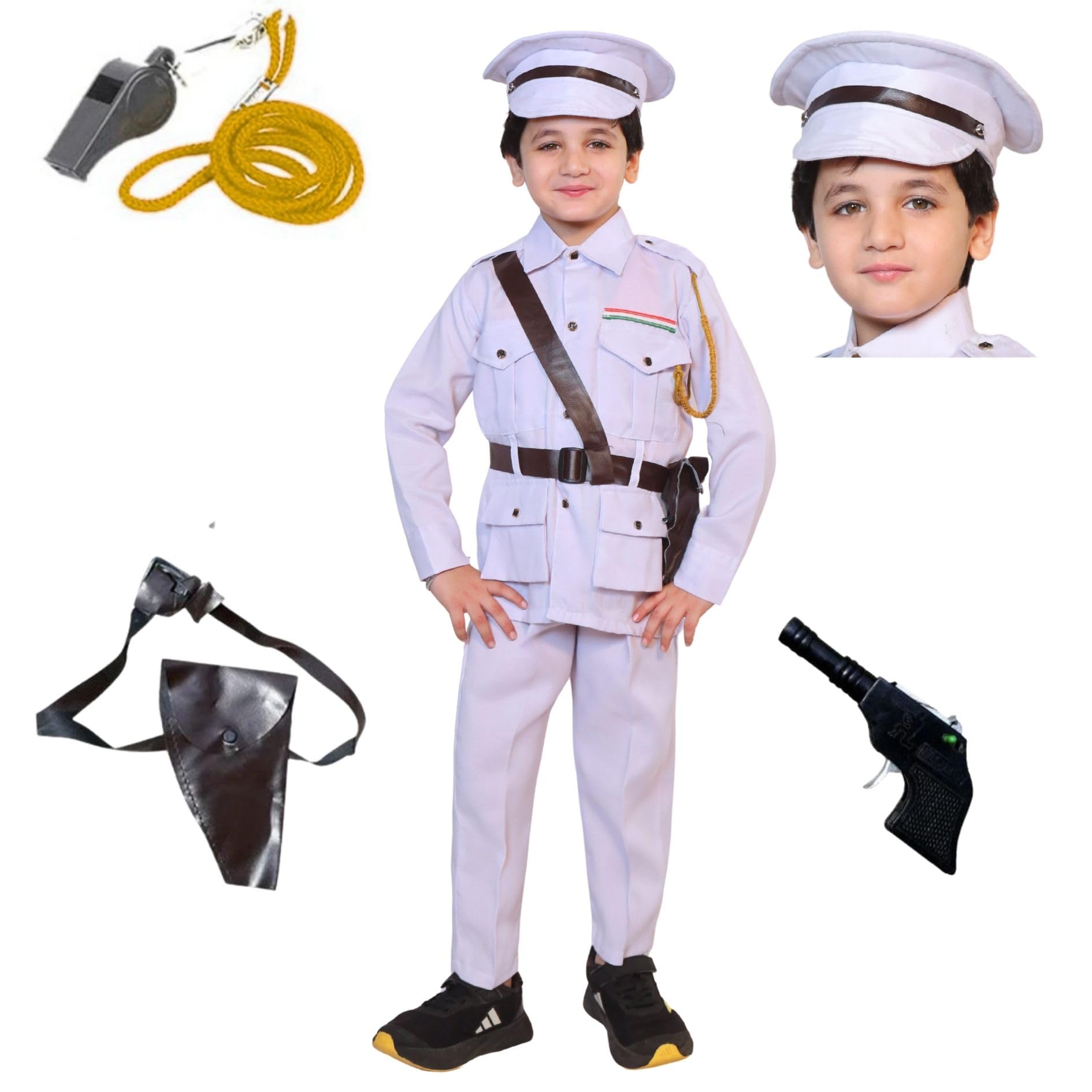 Kaku Fancy Dresses Our Helper Costume for Boys & Girls | Social Helper Doctor, Nurse, Fireman, Postman, Teacher, Farmer Dress For Kids