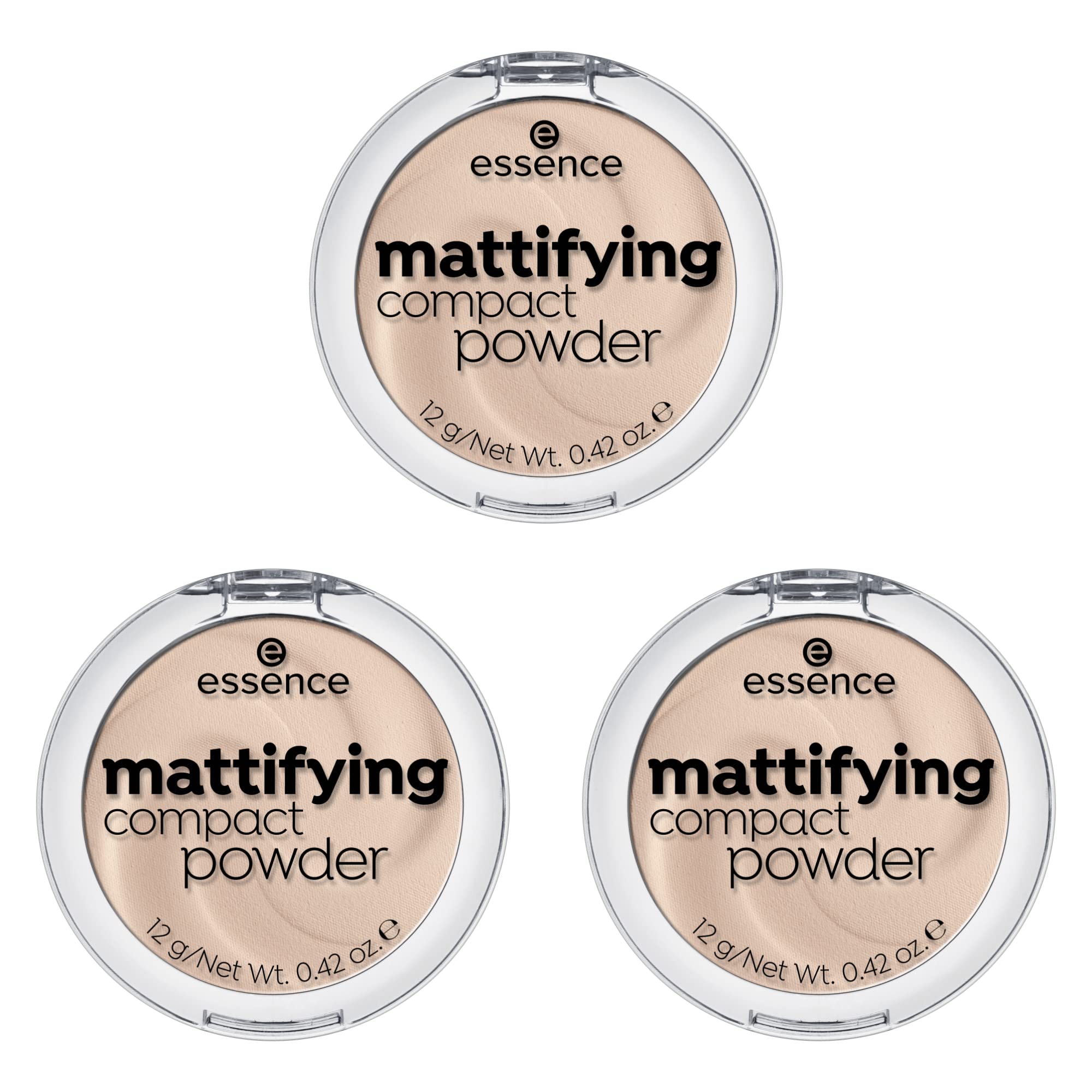 Essence Mattifying Compact Powder 11 Pastel Beige Nude 3 x 12g