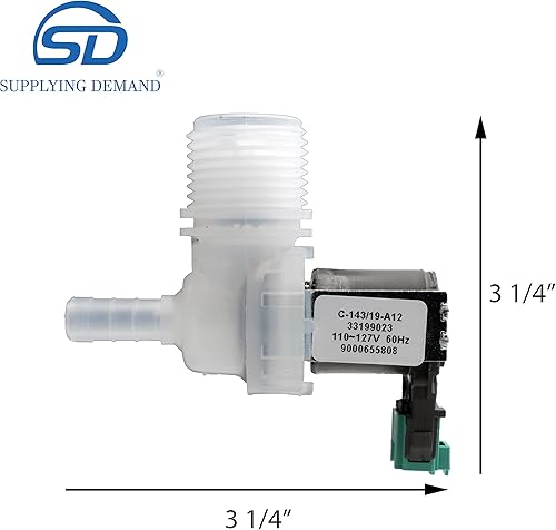 Miniatura 2 de Supplying Demand 00628334 10023852 Reemplazo de la válvula de entrada de agua caliente del lavavajillas