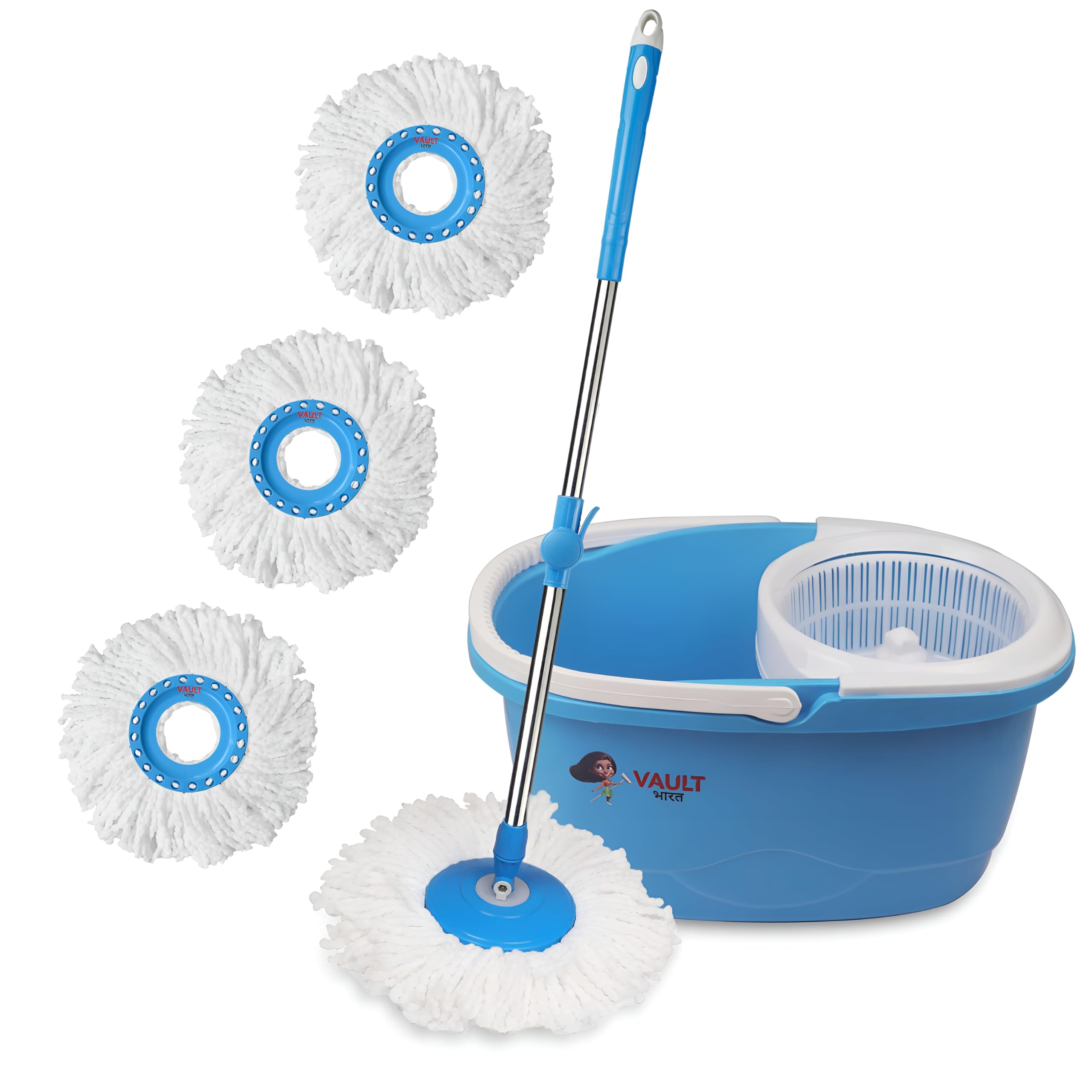 See full amazon price history chart for Vault Bharat Premium Heavy Quality Mop Bucket for Floor Cleaning| Standing Mop Pochha|Model: V51_3 (Color:Blue, Warranty: 1 Year) Vault Bharat Premium Heavy Quality Mop Bucket for Floor Cleaning| Standing Mop Pochha|Model: V51_3 (Color:Blue, Warranty: 1 Year) (B0CZ45XZTT) Amazon Price History, Amazon Price Tracker