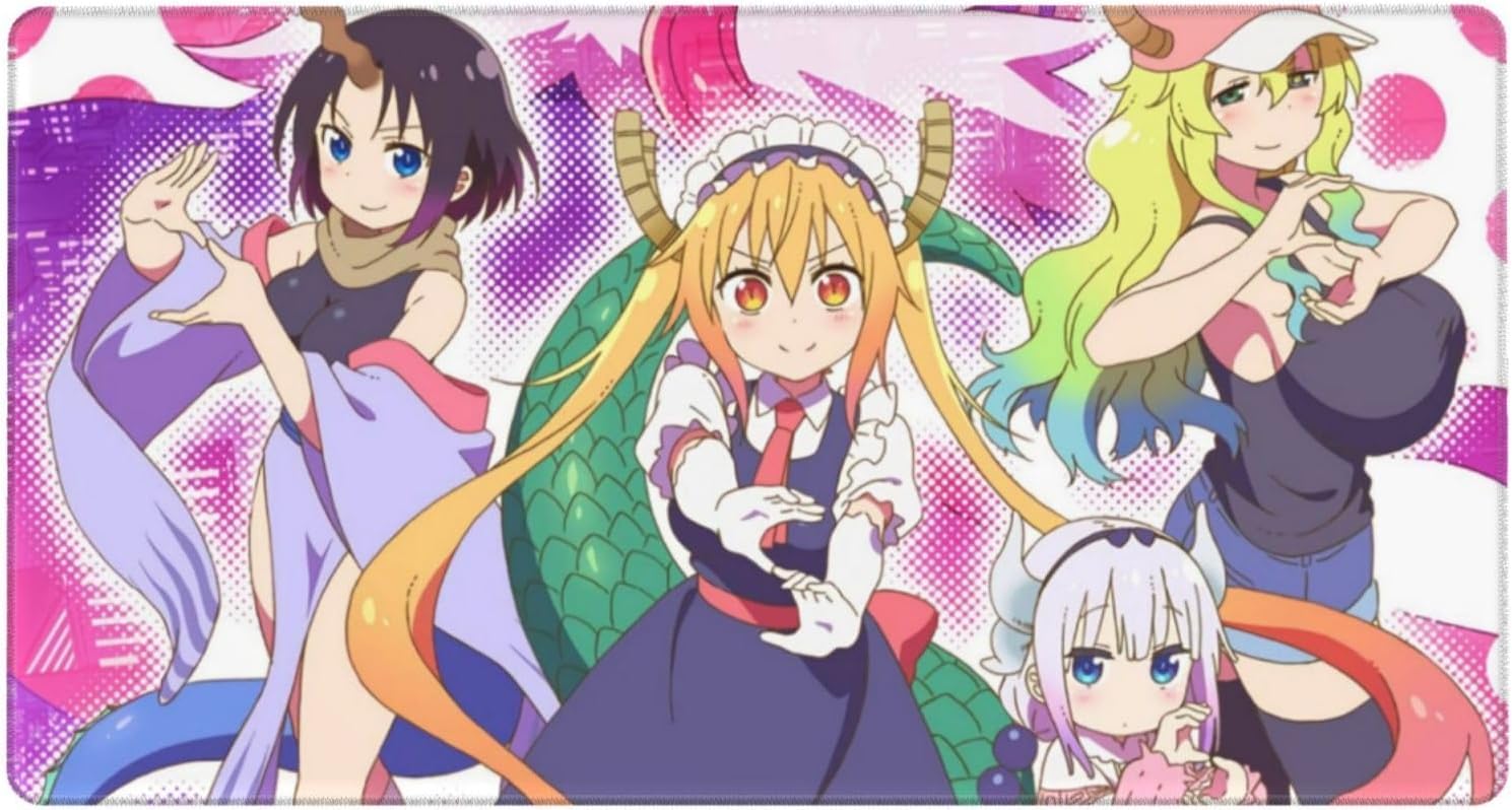 Amazon.co.jp: 小林さんちのメイドラゴンマウスパッド 大型 ゲーミング