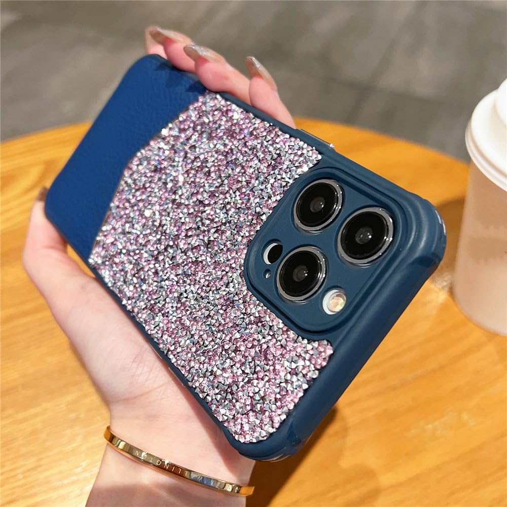Coque antichoc souple iPhone 14 ENILSA bleu anti-chute chic - 7