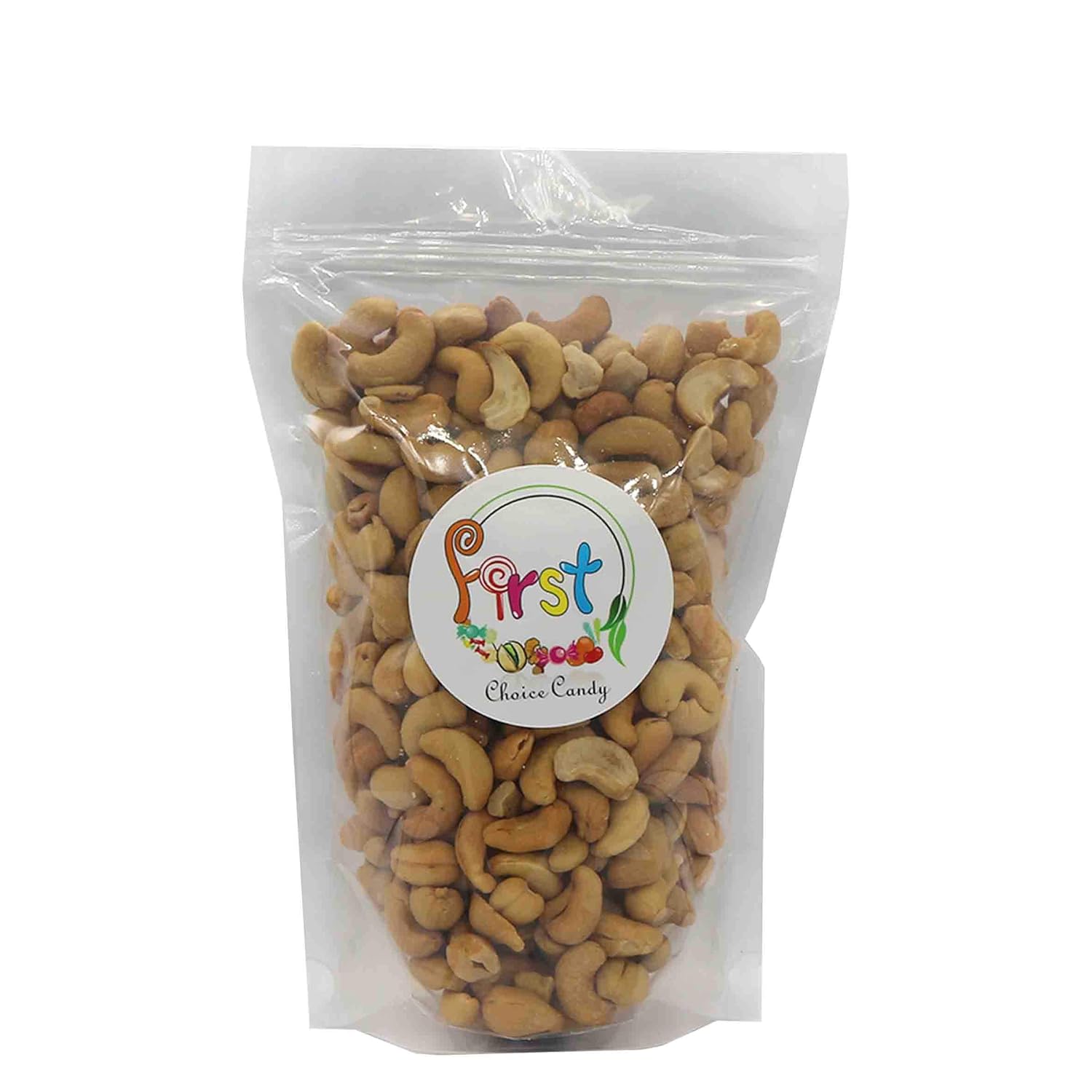 FirstChoiceCandy Roasted Unsalted Whole Cashews Healthy Snacks, No Salt, 5 Pound