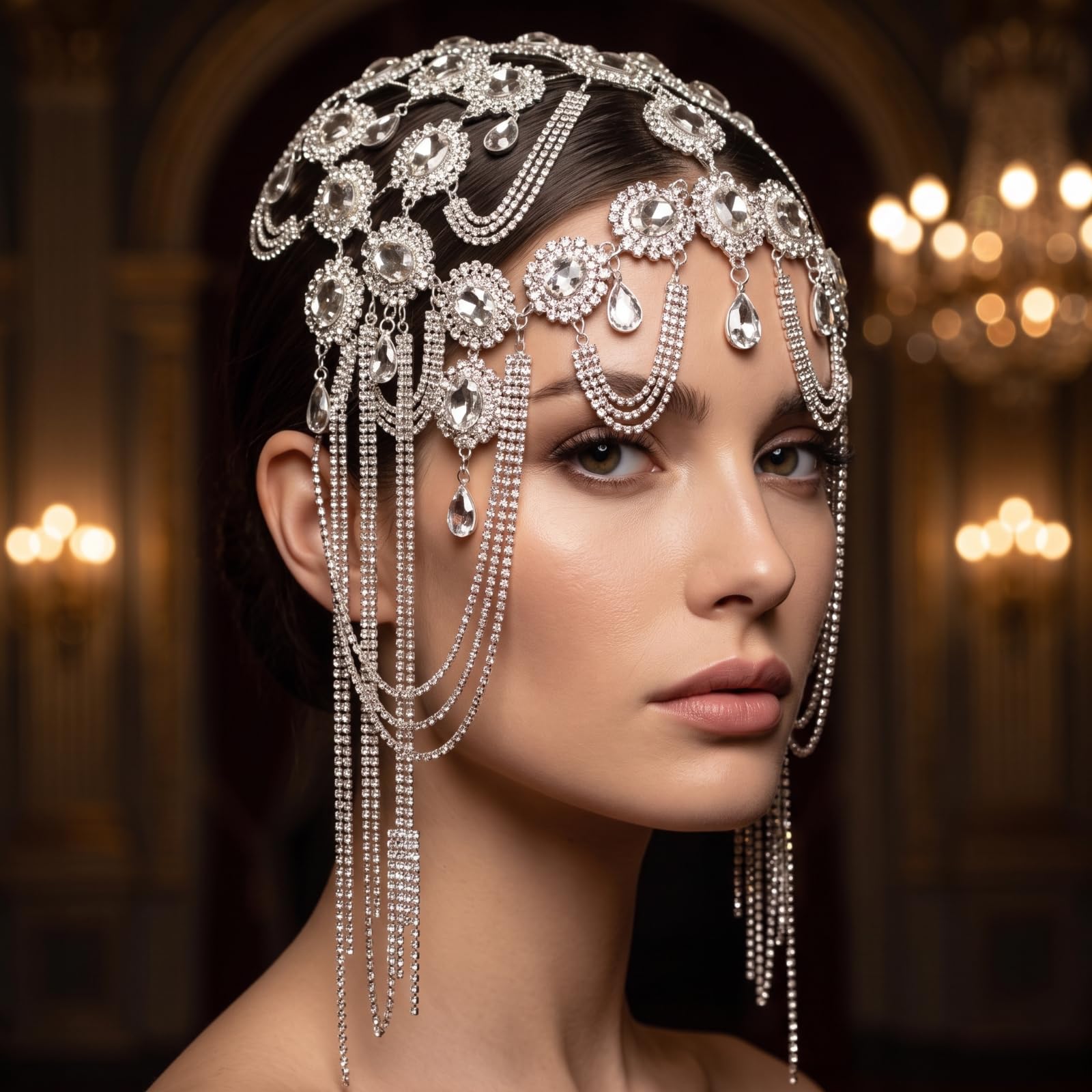 da Sposa con Cristallo Scintillante Copricapo con Cristallo Delicato Tiara per Danze