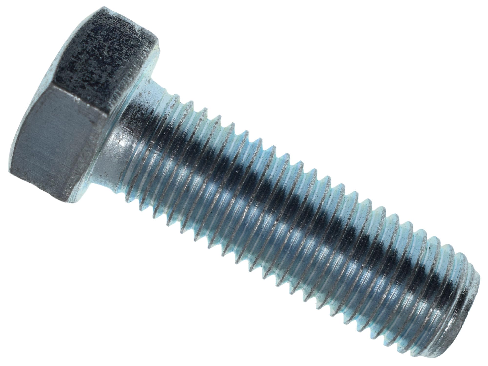 Tornillo de fijación de alta resistencia ZP M16 x 50 mm (caja 25), adecuado para su uso en ingeniería, producción, construcción, reparación y mantenimiento. Chapado en zinc para un acabado más