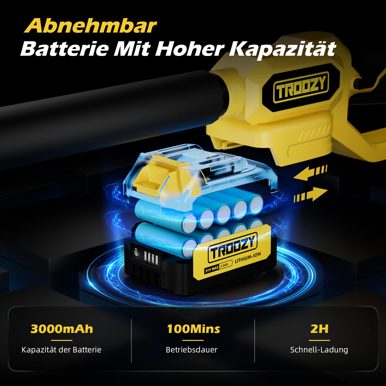 Mini Motosierra Bateria 2-EN-1 Podadora Telescopica, Brushless, Podadora de Altura Electrica con batería 3000mAh hasta 100min, Sierra Electrica Podar Arboles (6inch, 21V, hasta 4.57m)