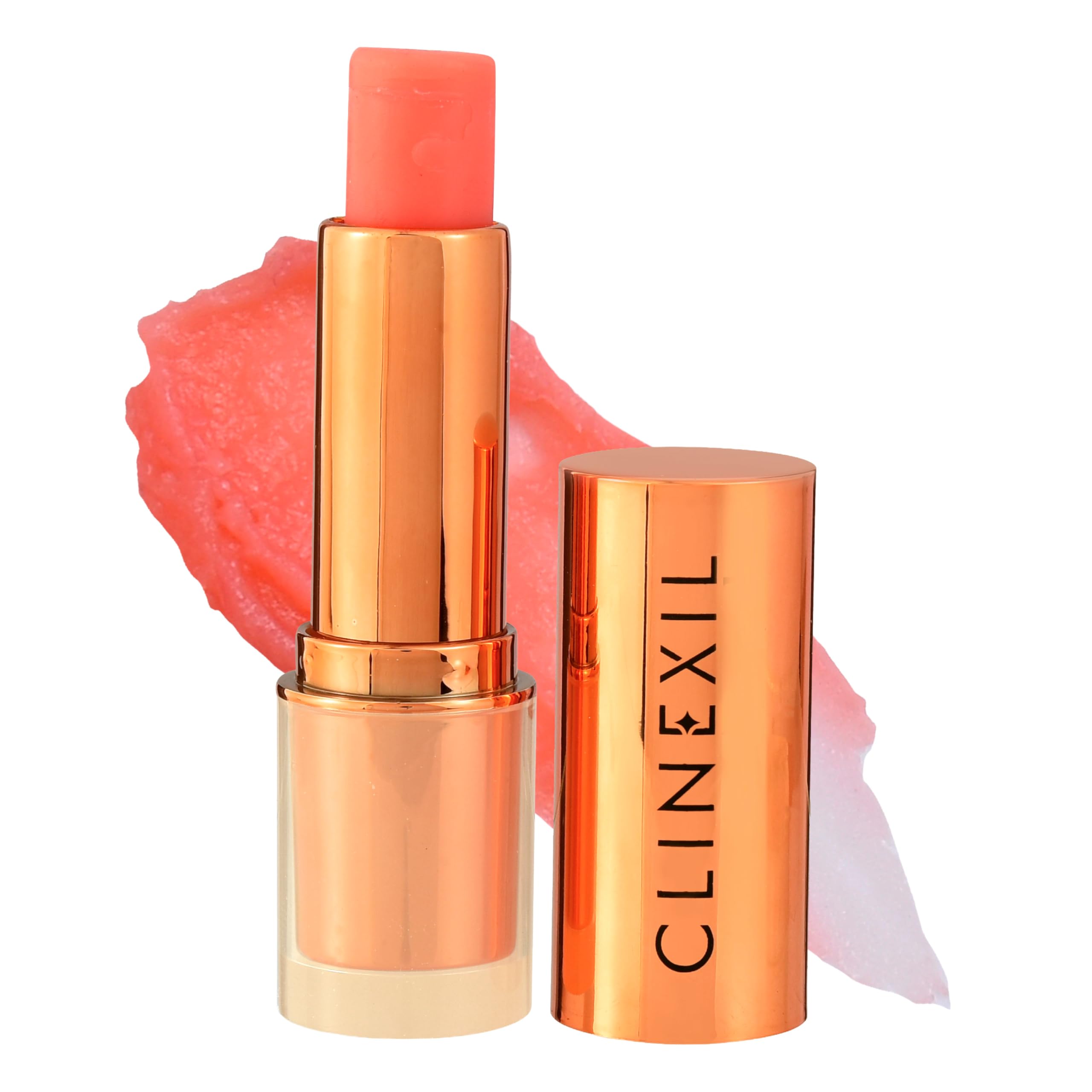 Clinexil Tinted Lip Balm Anti-Wrinkle Lip Treatment with Deep Hydration Long-Lasting Moisture Natural Skincare with Cold Pressed oils