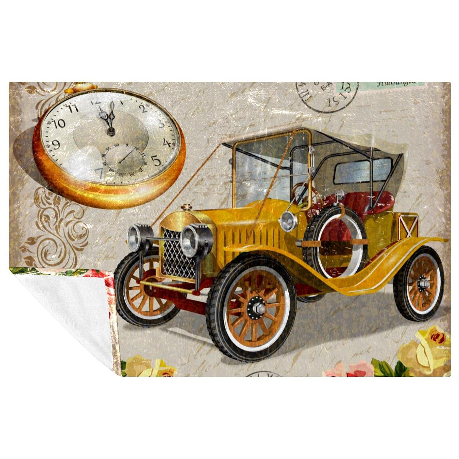 Couverture vintage imprimée de fleurs pour protéger votre canapé et réchauffer vos nuits fraîches