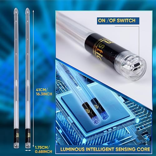 Miniatura 6 de Baquetas de batería recargables con 15 colores cambiantes LED personalizados para adultos y niños, accesorios de batería